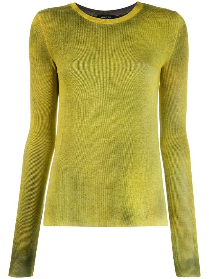 Avant Toi Ribbed Jumper - Green