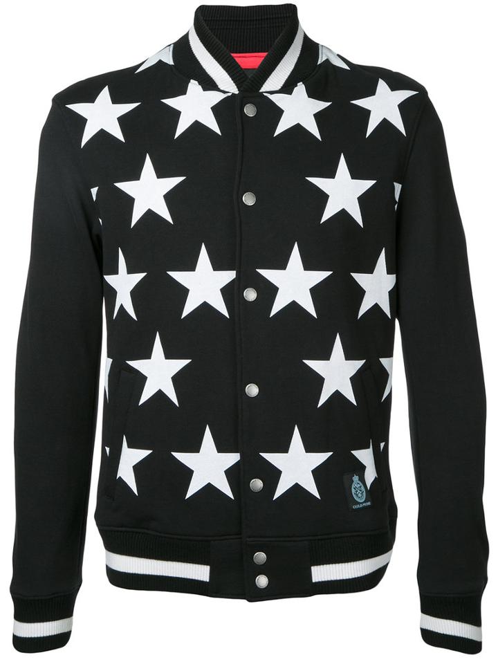 Guild Prime - Stars Print Bomber Jacket - Men - Cotton - 3, Black, Cotton