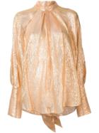 Petar Petrov Metallic Blouse - Gold