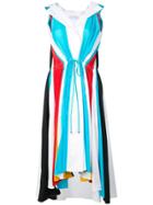 Koché Colour Block Dress - White