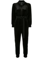 Norma Kamali Long-sleeve Fitted Jumpsuit - Black