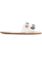 Schutz Maxi Stones Slides - Neutrals