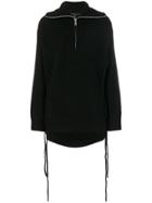Barbara Bui Drawstring Zip Jumper - Black