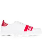 Gcds Front Printed Style Sneakers - White