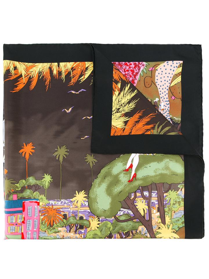 Salvatore Ferragamo - Patterned Scarf - Women - Silk - One Size, Women's, Silk