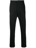 Versace Tapered Chino Trousers - Black