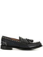 Church's Polished Fumé Studded Loafers - Blue