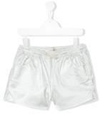 Andorine Drawstring Metallic Running Shorts