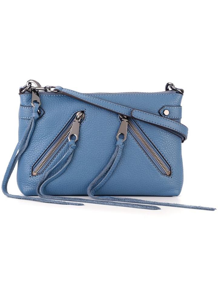 Rebecca Minkoff Long Fringe Crossbody Bag, Women's, Blue