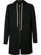 Rick Owens Oversize Hooded Jacket, Men's, Size: 54, Black, Cotton/linen/flax/wool