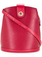 Louis Vuitton Vintage Cluny Bucket Shoulder Bag - Red