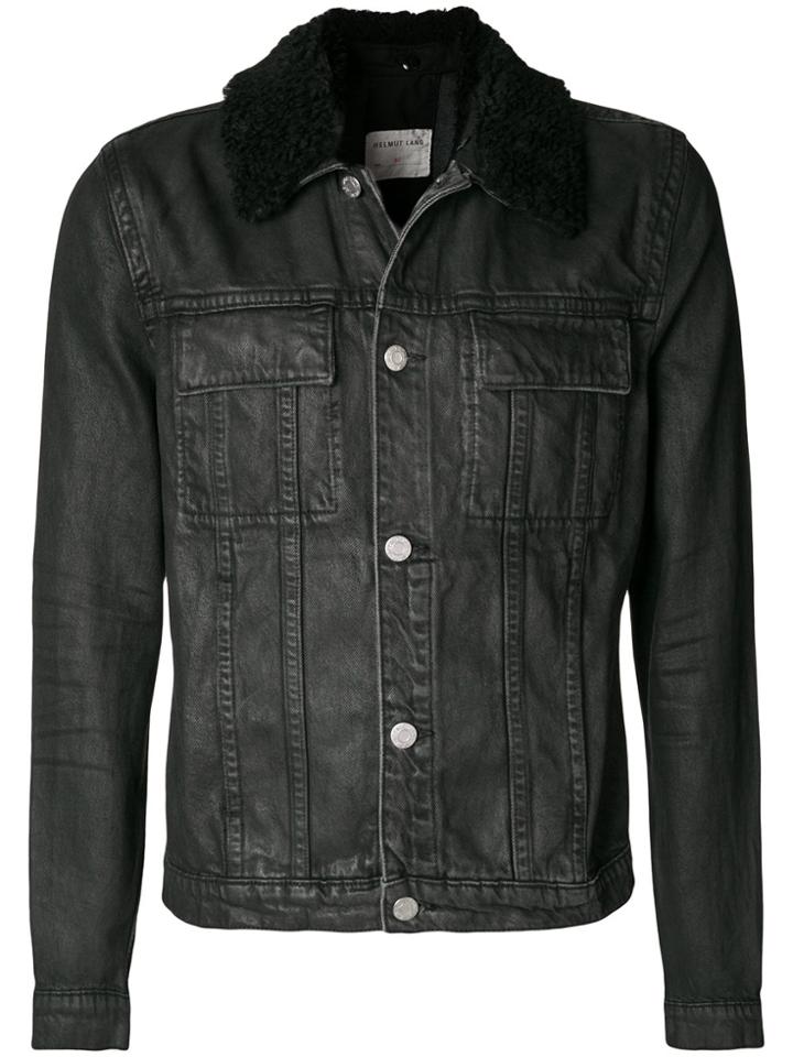 Helmut Lang Sherpa Collar Trucker Jacket - Black