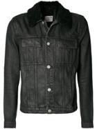 Helmut Lang Sherpa Collar Trucker Jacket - Black