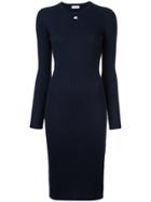 Courrèges Open Wrist Long Sleeve Dress - Blue