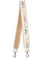 Fendi - Floral Shoulder Strap - Women - Snake Skin - One Size, White, Snake Skin