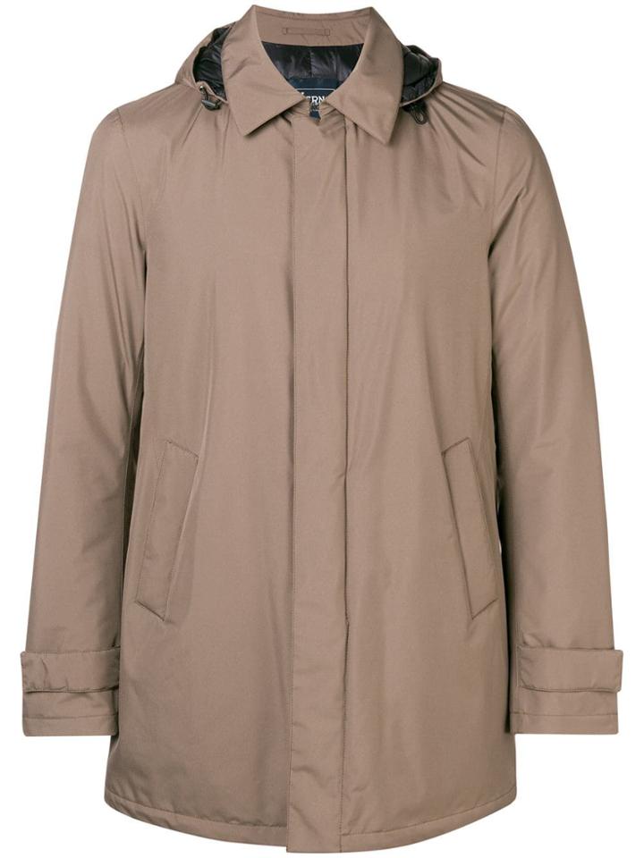 Herno Hooded Padded Coat - Brown