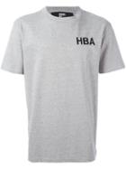 Hood By Air 'crew' Print T-shirt, Men's, Size: Small, Grey, Cotton/polyester