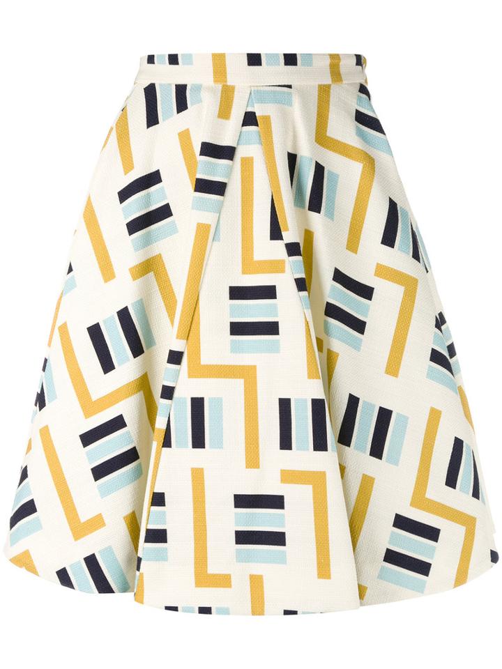 Eggs - Flared Skirt - Women - Cotton - 42, White, Cotton