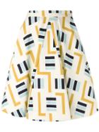 Eggs - Flared Skirt - Women - Cotton - 42, White, Cotton