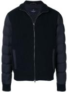 Hackett Knitted Front Padded Jacket - Blue