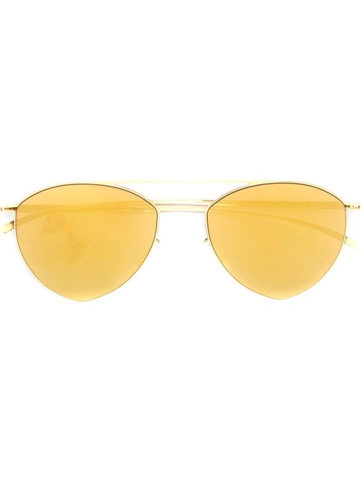 Mykita - Aviator Sunglasses - Unisex - Stainless Steel - One Size, Grey, Stainless Steel