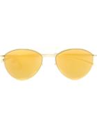 Mykita - Aviator Sunglasses - Unisex - Stainless Steel - One Size, Grey, Stainless Steel