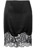 Givenchy Lace Panel Mini Skirt - Black