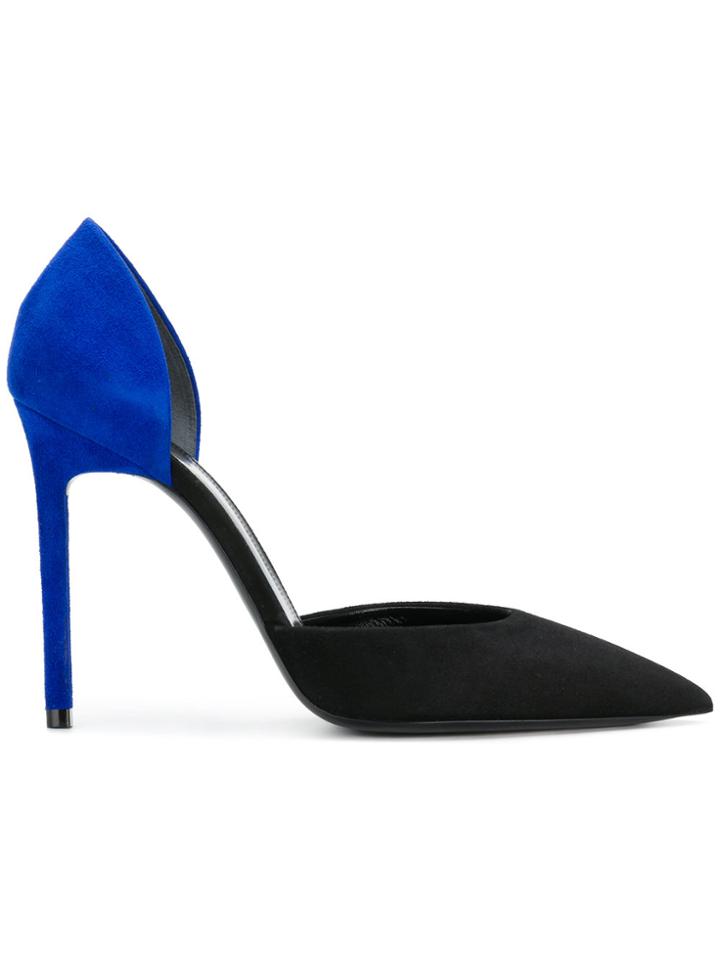 Saint Laurent Anja Contrast Pumps - Black