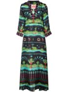 Le Sirenuse Print Kaftan Dress - Blue
