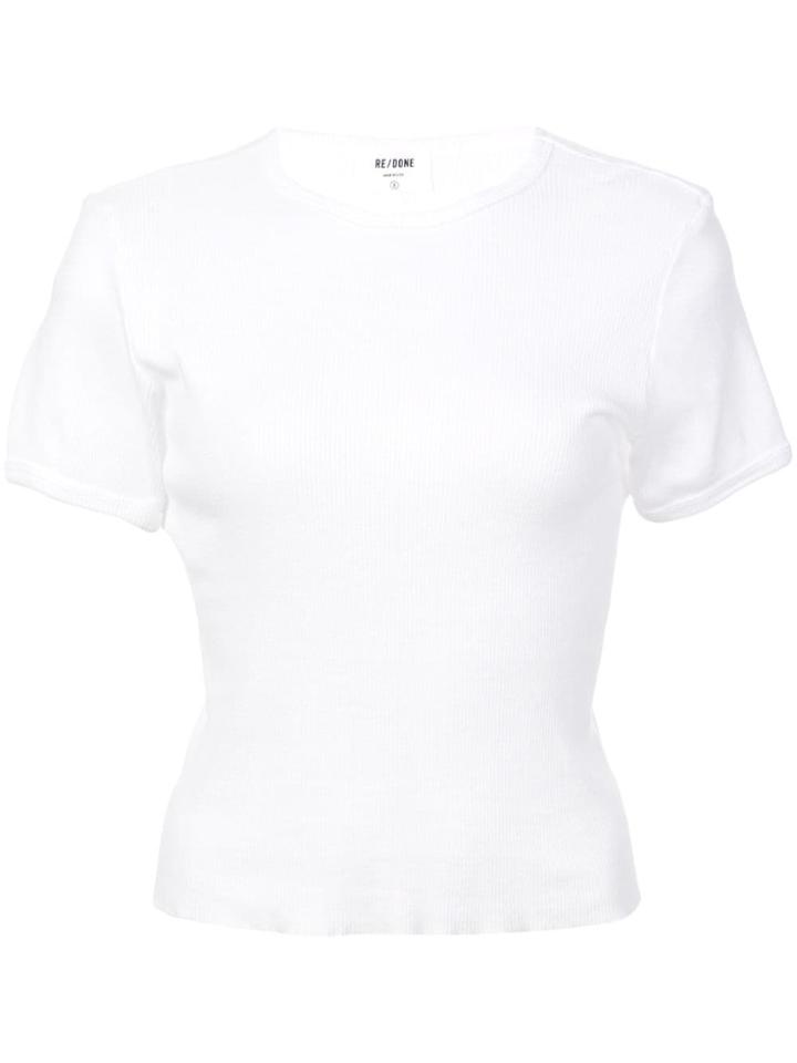 Re/done Ribbed T-shirt - White