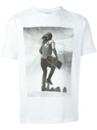 Palm Angels Photo Print T-shirt, Men's, Size: Small, White, Cotton