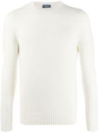 Drumohr Fitted Sweater - White