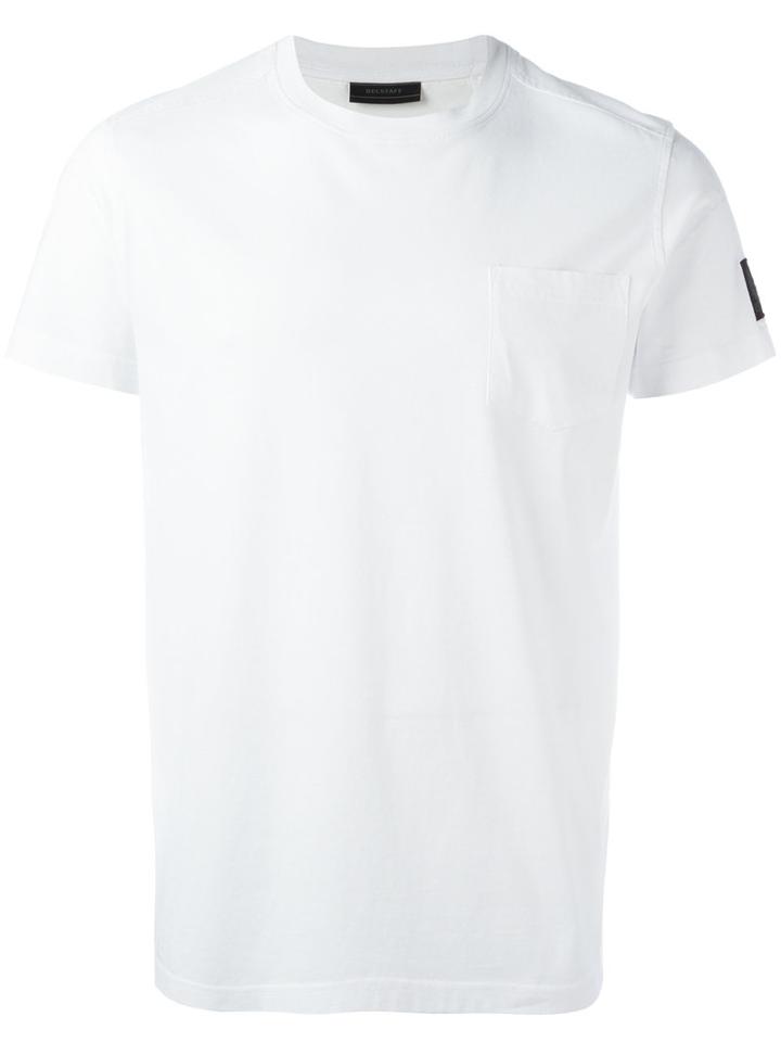 Belstaff Logo Patch T-shirt, Men's, Size: Medium, White, Cotton
