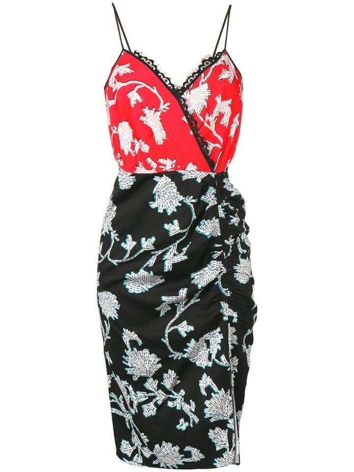 Dvf Diane Von Furstenberg All-over Print Dress - Black