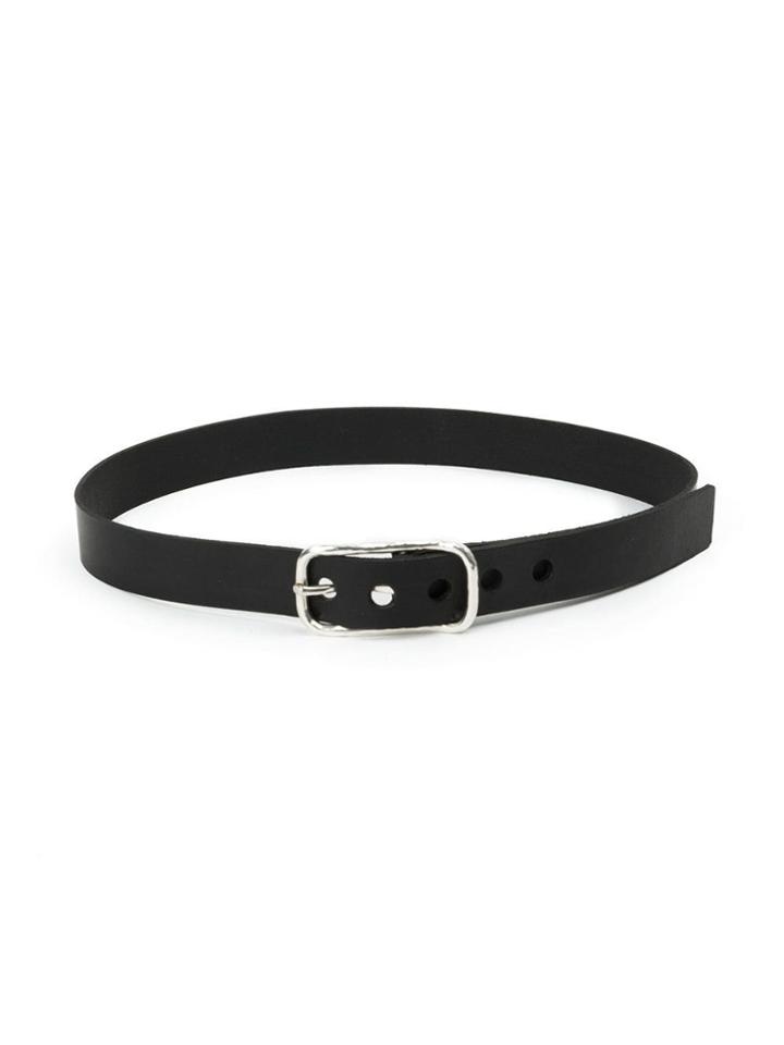 Werkstatt:münchen Hammered Buckle Belt - Black