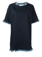 Marques'almeida Denim T-shirt Dress, Women's, Size: 10, Blue, Cotton