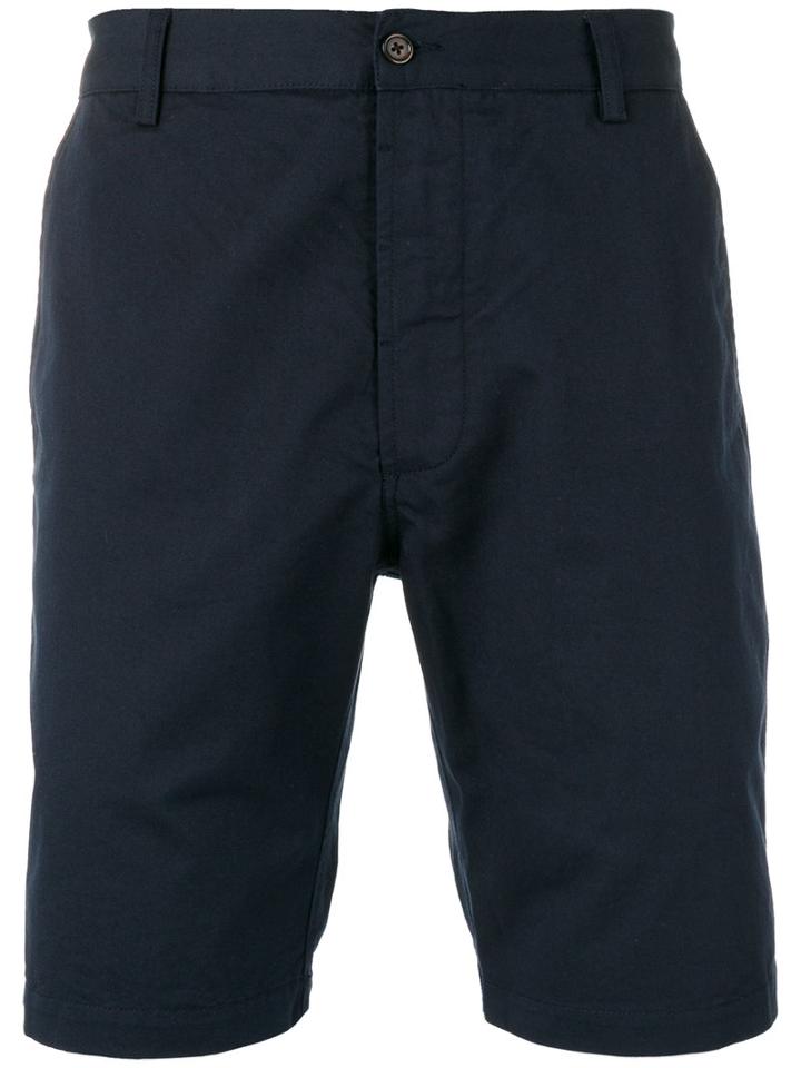 Universal Works Deck Shorts, Men's, Size: 34, Blue, Cotton