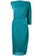 A.f.vandevorst Asymmetric Pleated Dress - Blue