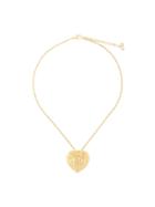 Christian Dior Pre-owned Embossed Heart Necklace - Gold