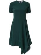 Ck Calvin Klein Asymmetric Hem Dress - Green