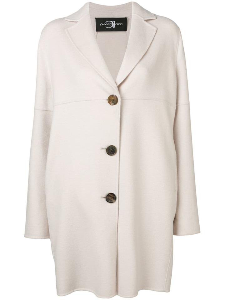 Luisa Cerano Single-breasted Coat - Neutrals