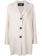 Luisa Cerano Single-breasted Coat - Neutrals