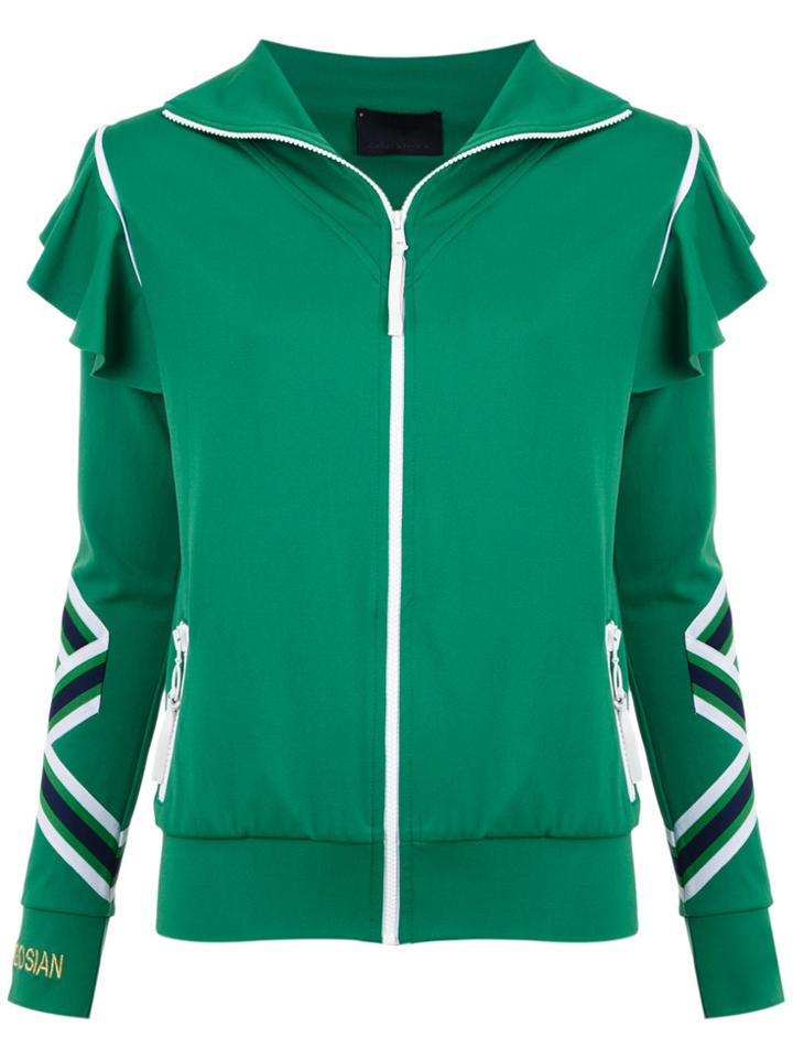 Andrea Bogosian Ruffled Hoodie - Green