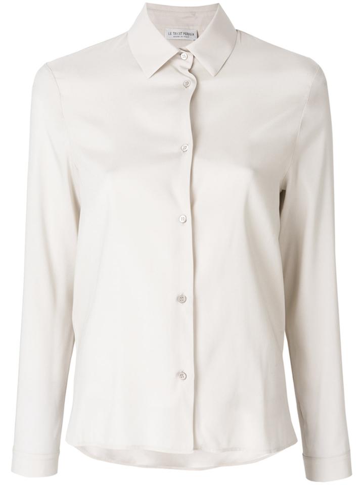 Le Tricot Perugia Plain Shirt - Nude & Neutrals