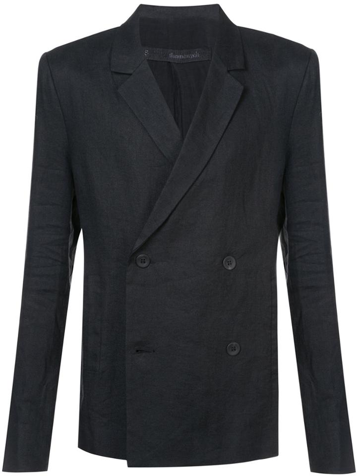 Thamanyah Double Breasted Blazer - Black