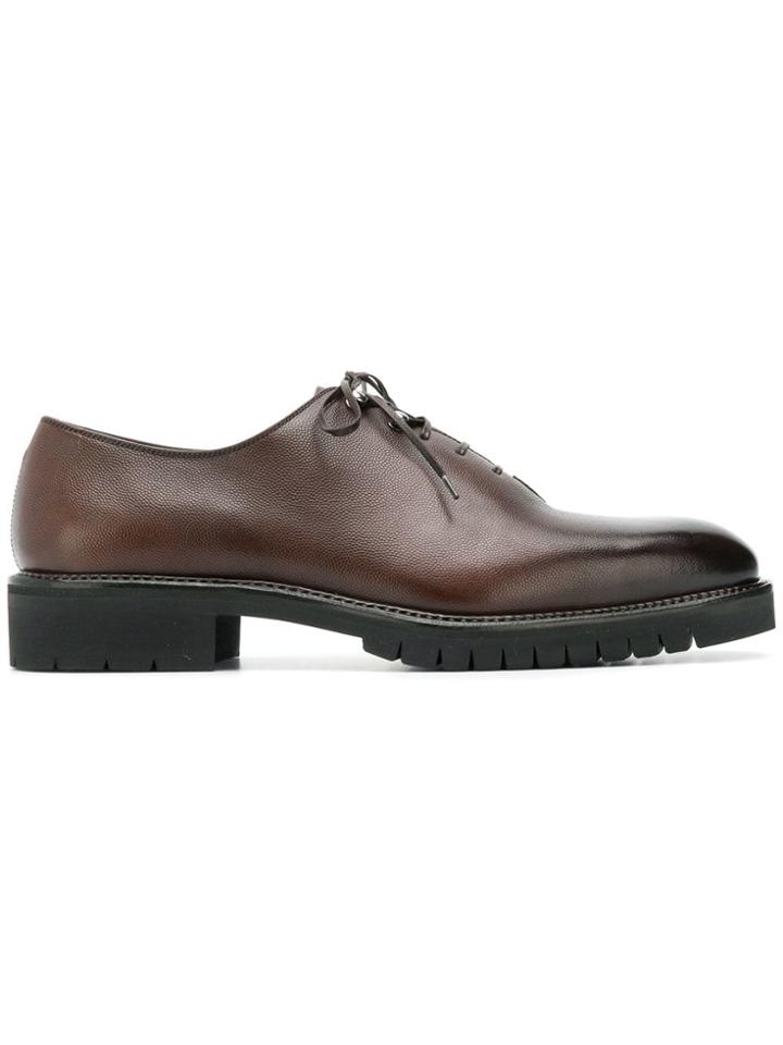 Salvatore Ferragamo Lace-up Oxford Shoes - Brown