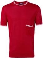 Dsquared2 - Contrast Trim T-shirt - Men - Viscose - S, Red, Viscose