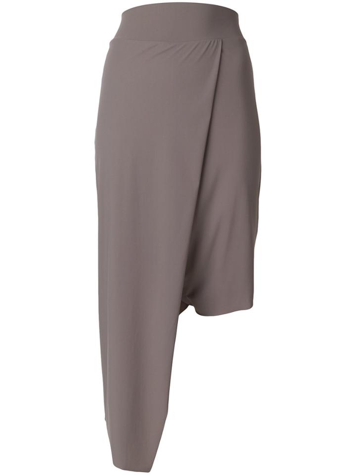 Lost & Found Ria Dunn Asymmetric Fitted Skirt - Grey