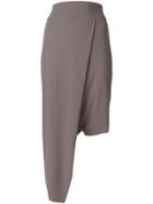 Lost & Found Ria Dunn Asymmetric Fitted Skirt - Grey