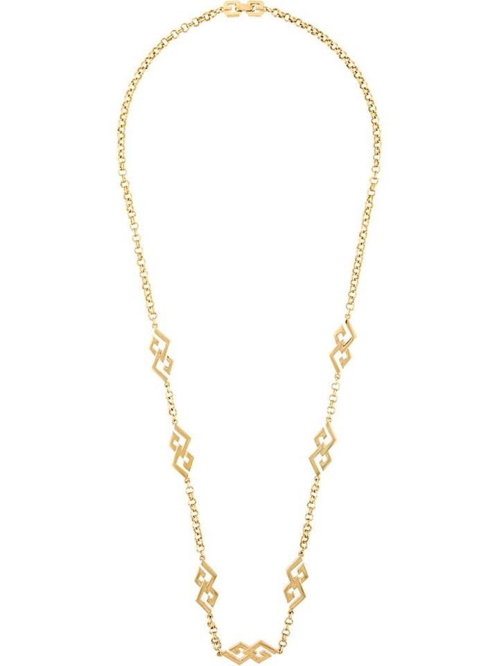 Givenchy Vintage Logo Linked Necklace